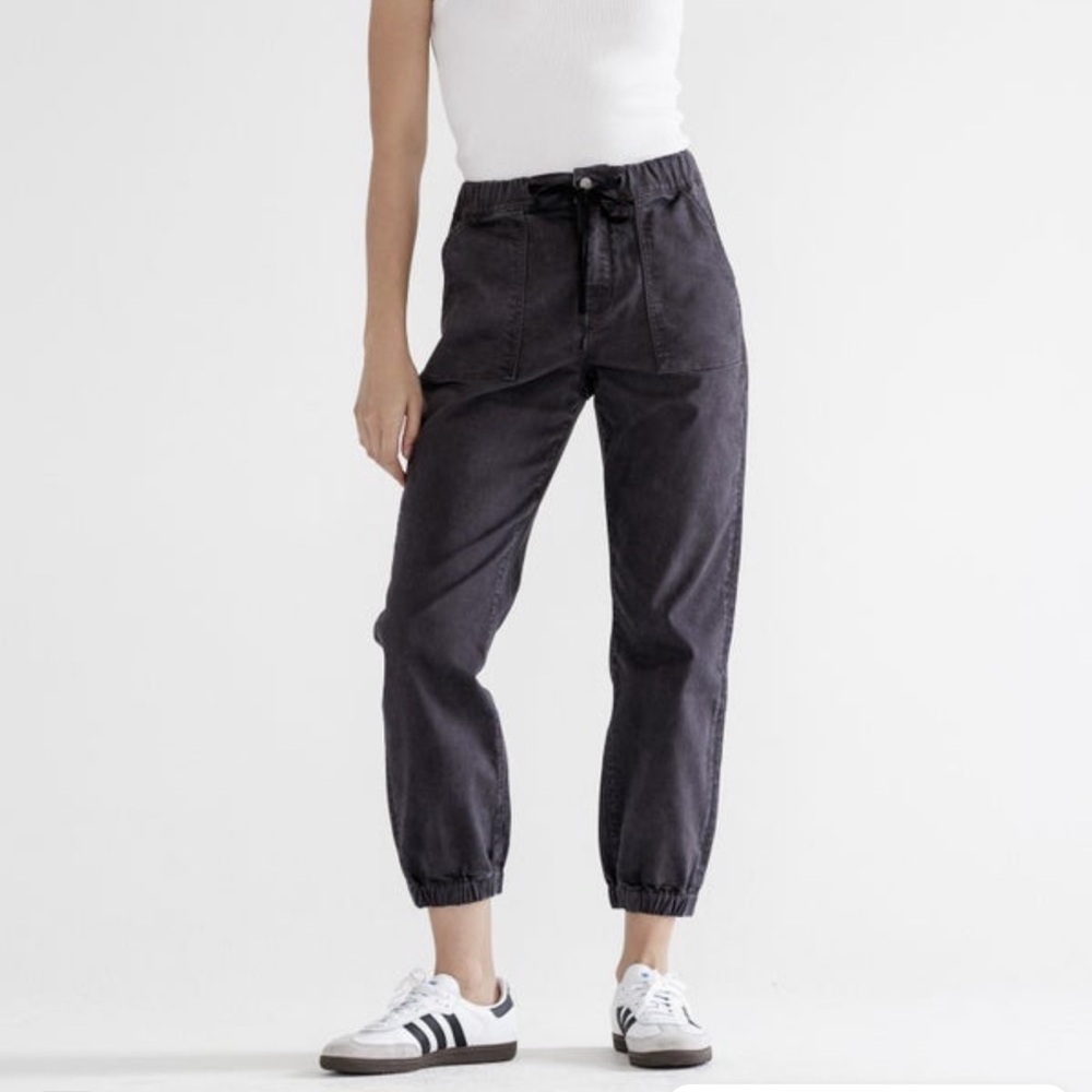 Mica charcoal grey high rise joggers